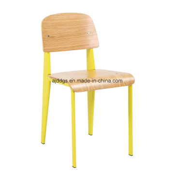 Iron Stool Wooden Chair Leisure Chair